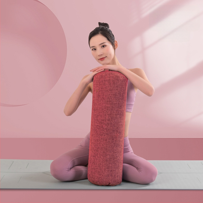 Fette jogas atbalsta spilvens Iyengar un Yin jogai – kakla skriemeļa atbalsts, jostas spilvens, taisnstūra dizains