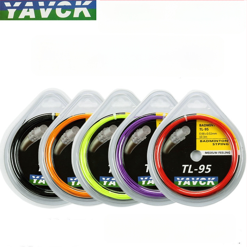 YAVCK Tl9565 badmintona raketes stīga – sintētisko šķiedru zīds, augsta elastība, treniņiem un sacensībām