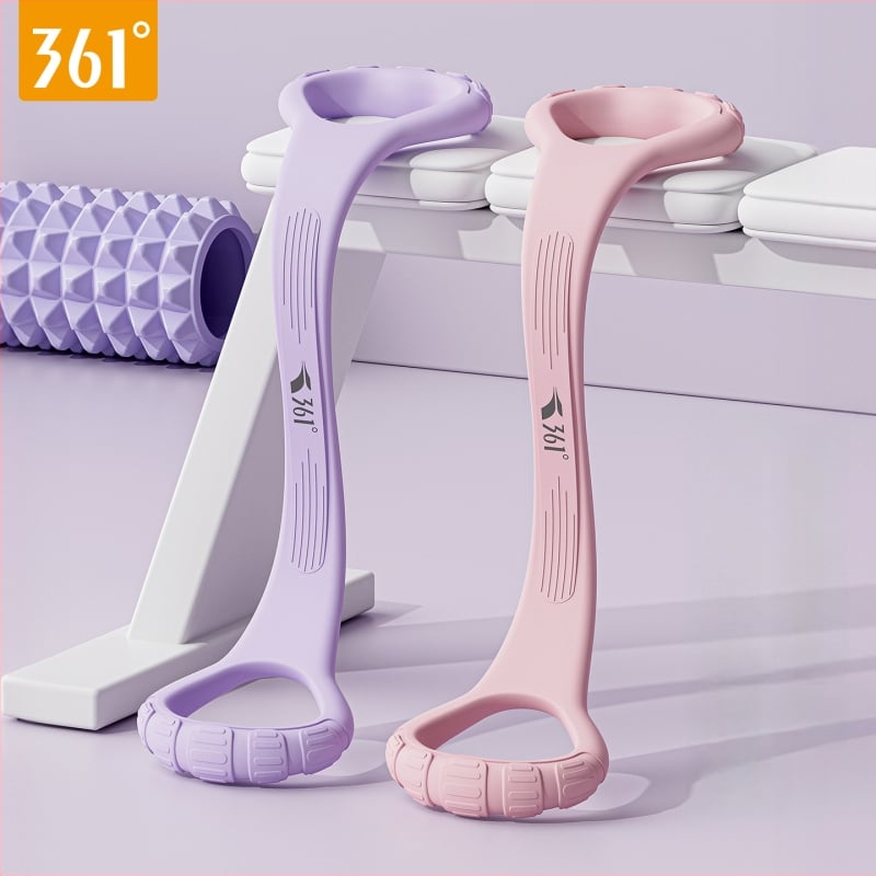 Pretestības lente ar astoņveidīgu dizainu muguras izstiepšanai – silikona mājas jogas fitnesa aprīkojums