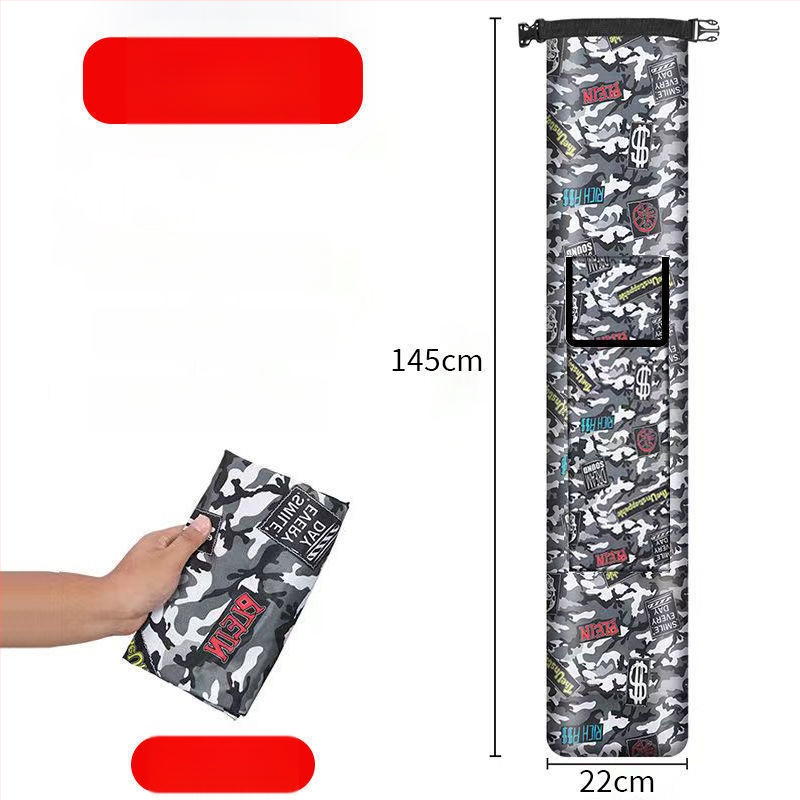 Salokāma makšķerēšanas kāta un lietussarga uzglabāšanas soma – viegla PVC soma