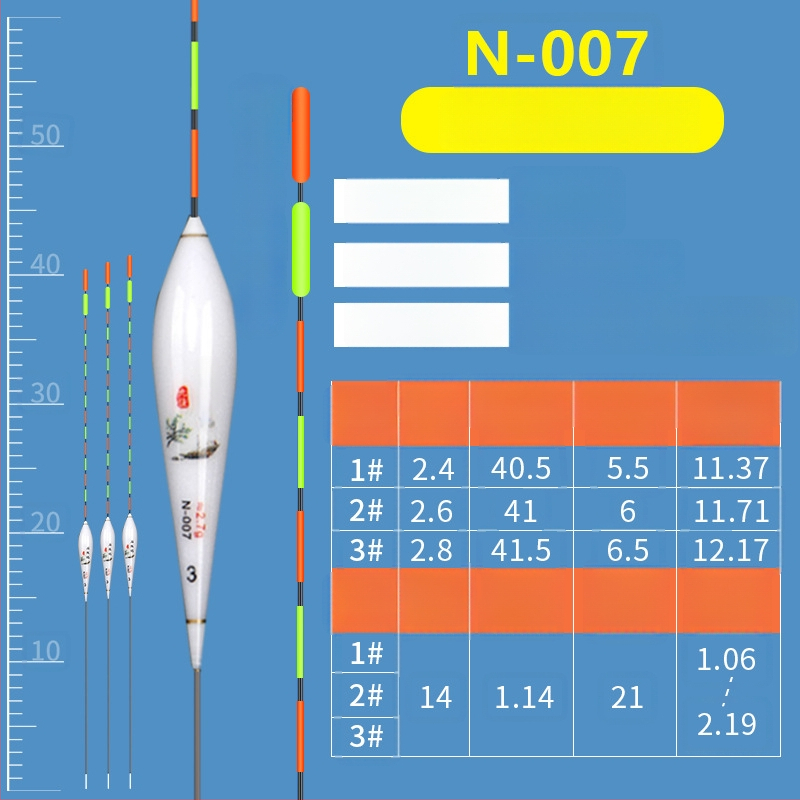Water Code Nano makšķerēšanas pludiņš komplekts vertikālajam driftam