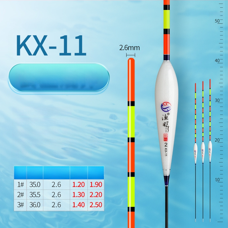 Vertikālais drift makšķerēšanas pludiņš, Fishing eyes, nano materiāls