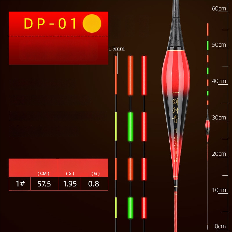 Vertikālais dreifs plūds ar gaismas efektu – bez svina, nano materiāls; lielām zivīm, trollings