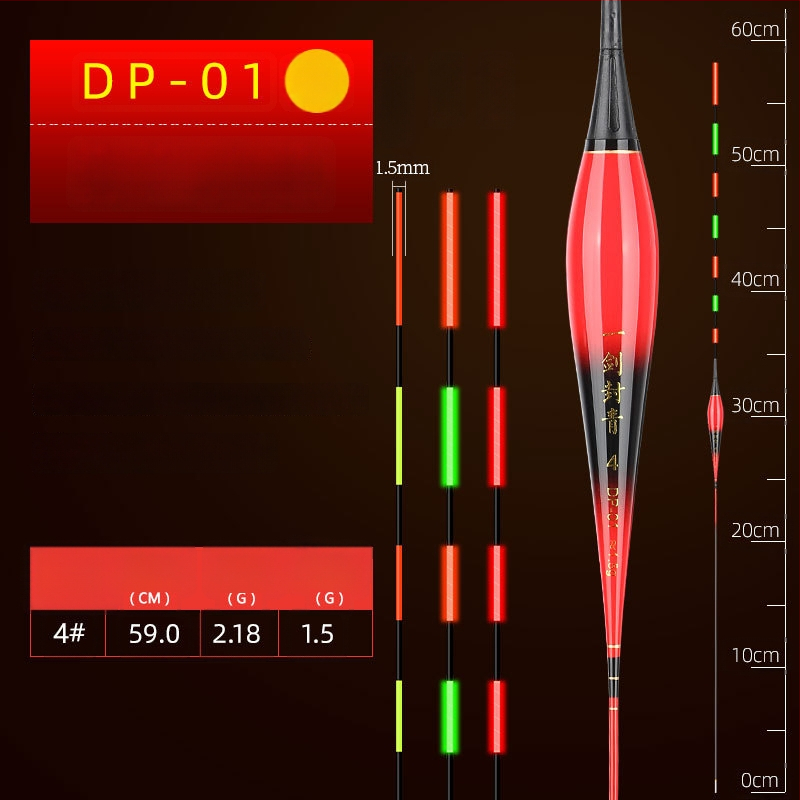 Vertikālais dreifs plūds ar gaismas efektu – bez svina, nano materiāls; lielām zivīm, trollings