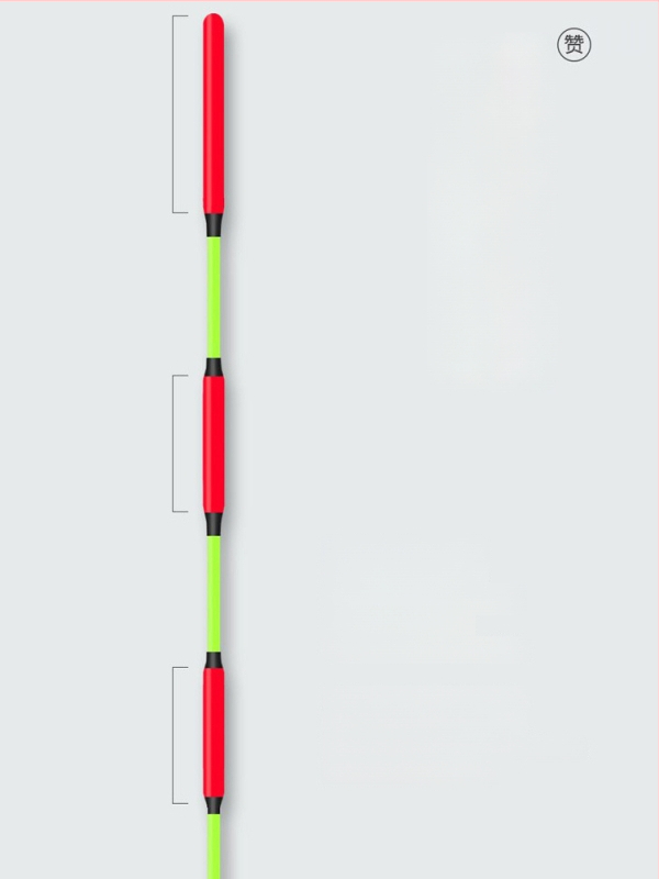 Pludinājs Crown mark ar augstu jutīgumu, trīs acīm un biezu asti, dziļūdens zvejai