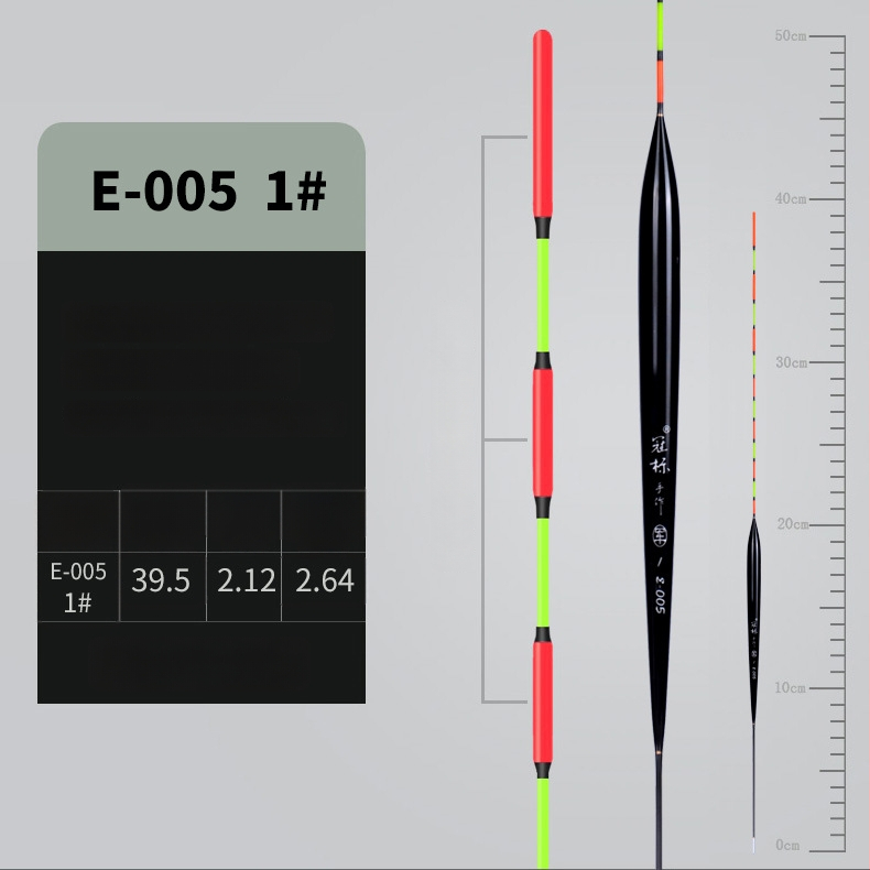 Pludinājs Crown mark ar augstu jutīgumu, trīs acīm un biezu asti, dziļūdens zvejai