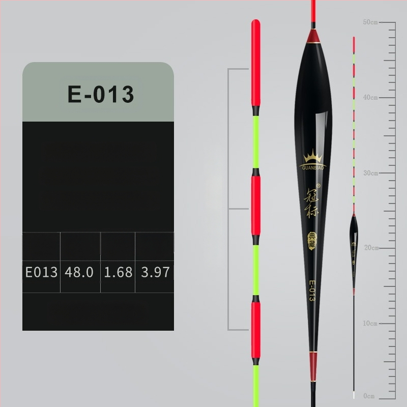 Pludinājs Crown mark ar augstu jutīgumu, trīs acīm un biezu asti, dziļūdens zvejai