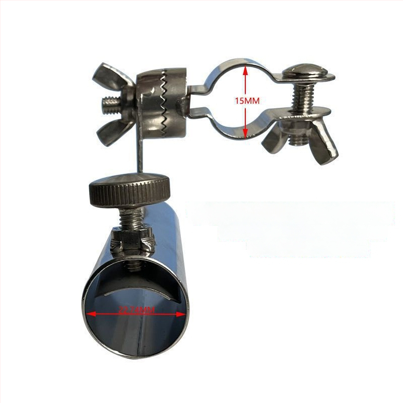 Happy Tiger Nerūsējošā tērauda makšķerēšanas krēsla piederumi – trīsdaļīgs komplekts ar ēsmu uzglabāšanu un zivju aizsargājošu turētāju