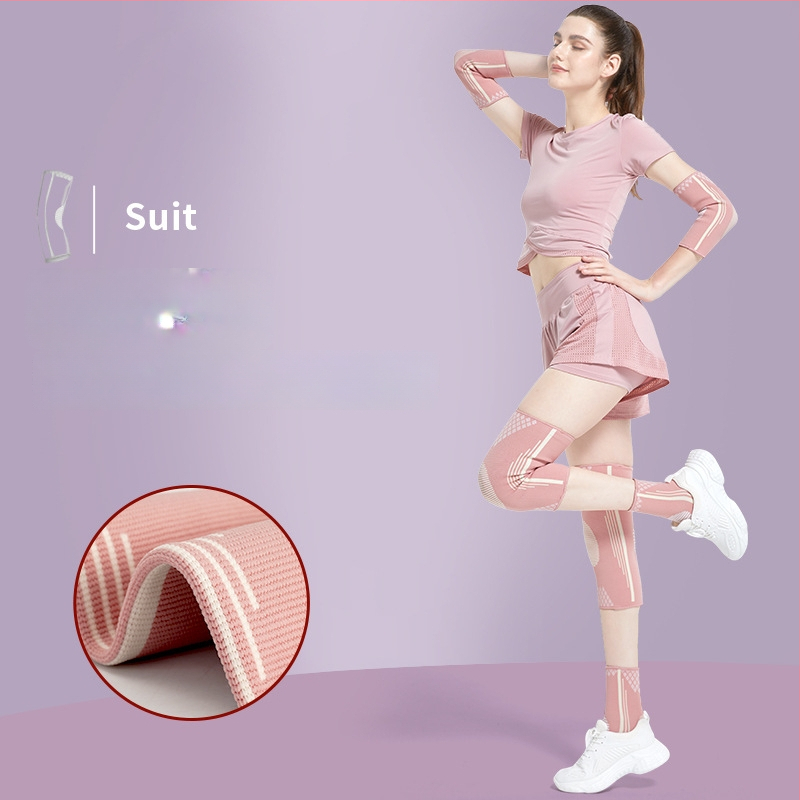 Kombinirana skup zaštitnih sportskih uređaja za zapešća, lakat, koljena i gležnjeve – najlon konstrukcija; univerzalna veličina;pogodno za odbojku