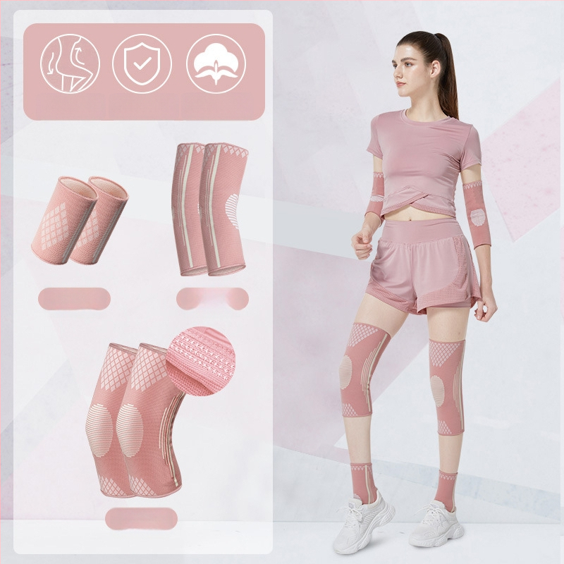 Kombinirana skup zaštitnih sportskih uređaja za zapešća, lakat, koljena i gležnjeve – najlon konstrukcija; univerzalna veličina;pogodno za odbojku