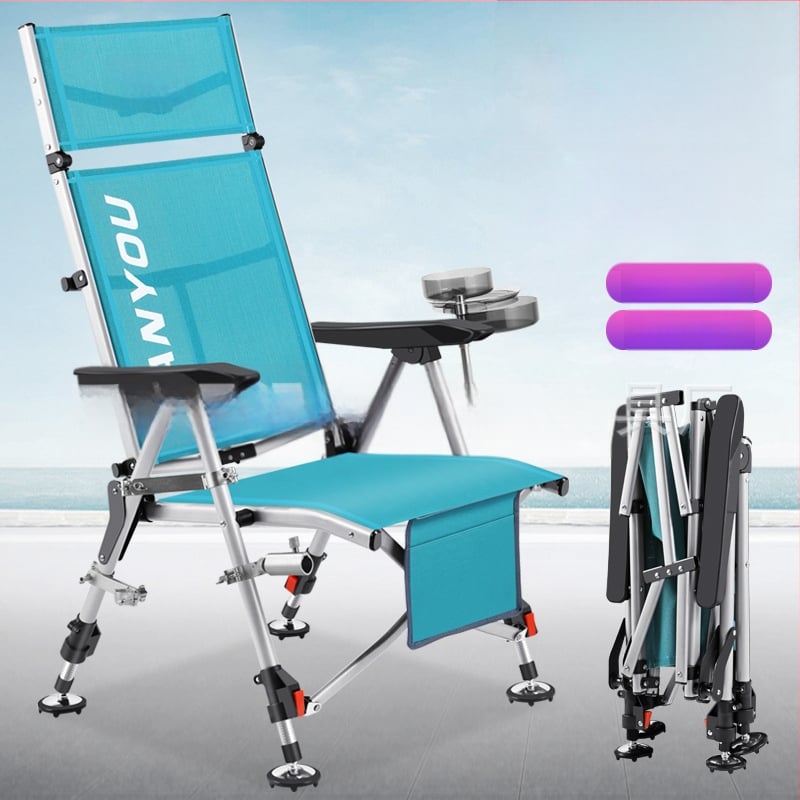 Zvejas krēsls, Eiropas stila, saliekams, viegli pārvietojams, visos apvidos — oglekļa tērauds, Tianyou