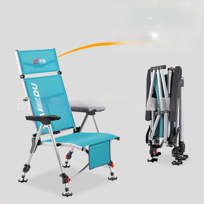 Zvejas krēsls, Eiropas stila, saliekams, viegli pārvietojams, visos apvidos — oglekļa tērauds, Tianyou