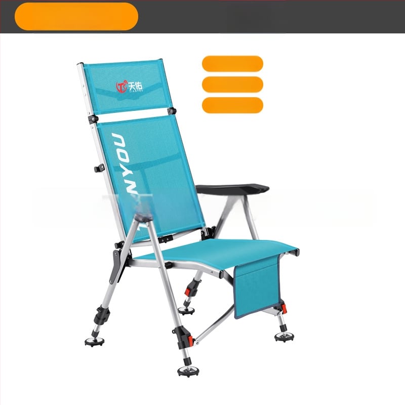 Zvejas krēsls, Eiropas stila, saliekams, viegli pārvietojams, visos apvidos — oglekļa tērauds, Tianyou