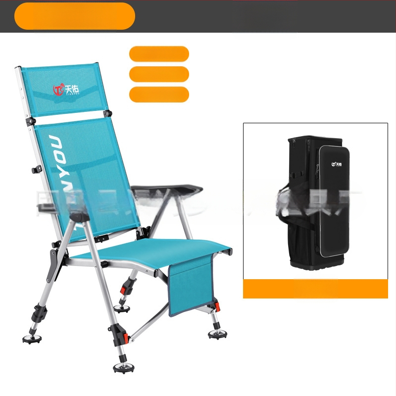 Zvejas krēsls, Eiropas stila, saliekams, viegli pārvietojams, visos apvidos — oglekļa tērauds, Tianyou