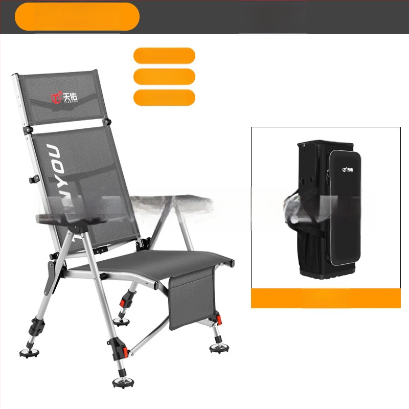 Zvejas krēsls, Eiropas stila, saliekams, viegli pārvietojams, visos apvidos — oglekļa tērauds, Tianyou