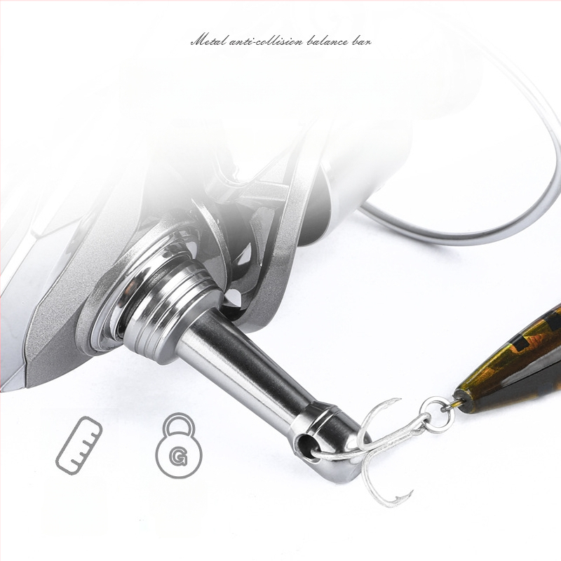 Bearking spining zvejas spole – alumīnija sakausējuma līdzsvarojošais balsts, pretkolīzijas balansēšanas sistēma, autorizēta privātā zīmola, kaste 1000 gab.