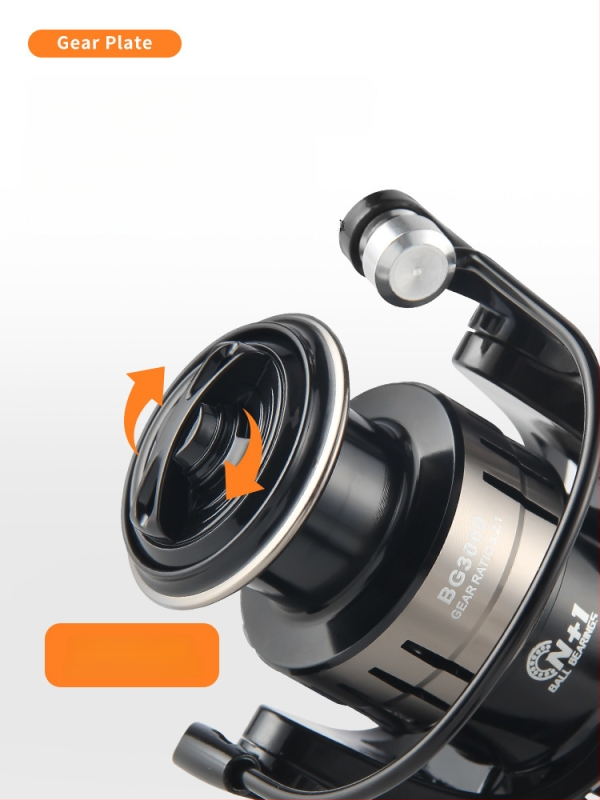 HAUT TON pilnmetāla spole spiningam garajiem metieniem jūras makšķerēšanai, izturīgs pret sāļo ūdeni