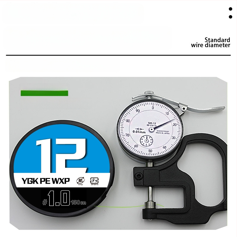 Galvenā PE līnija makšķerēšanai, 12 šķiedru, ārkārtīgi gluda, 10–100 lb, ygk pe wxp
