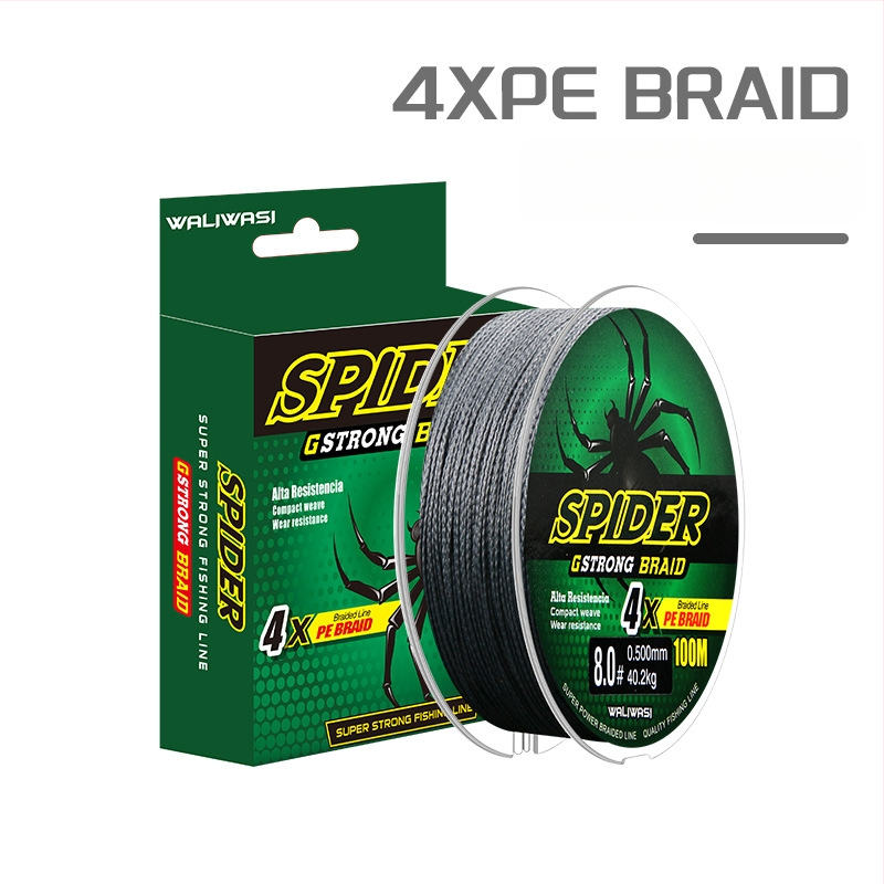 Galvenā zvejas līnija – PE materiāls, stipra izturība, kastē 100 gab., privāti zīmoli pieļaujami