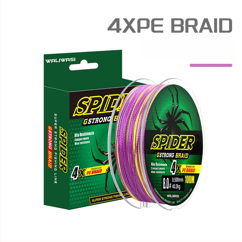 Galvenā zvejas līnija – PE materiāls, stipra izturība, kastē 100 gab., privāti zīmoli pieļaujami