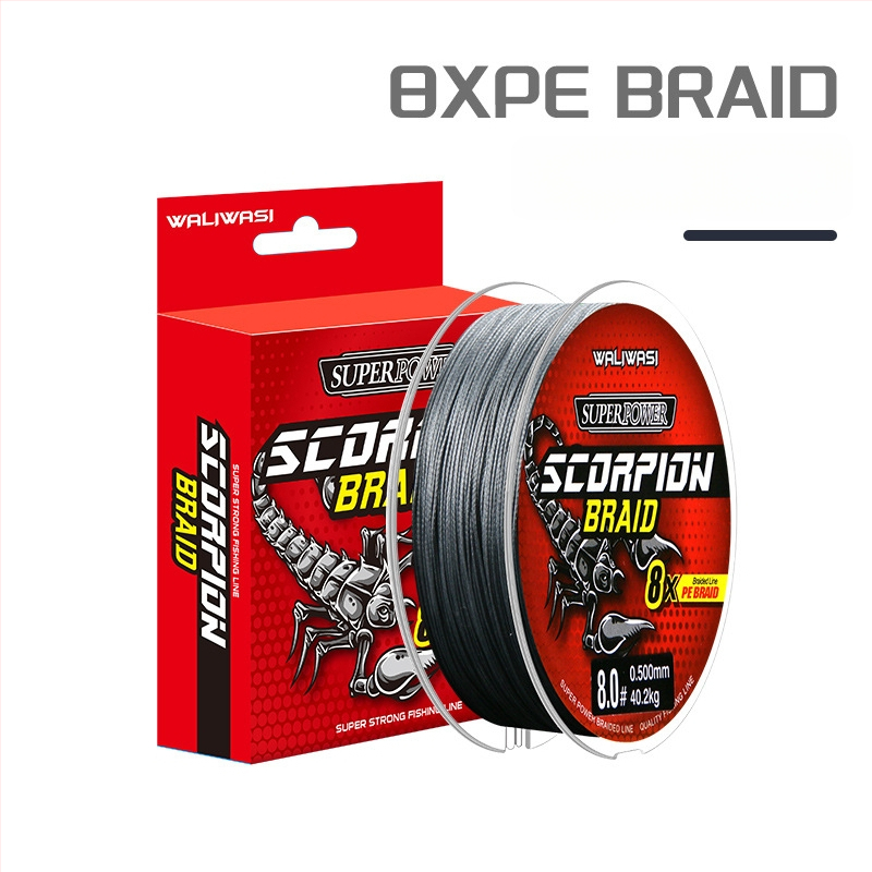 Galvenā zvejas līnija – PE materiāls, stipra izturība, kastē 100 gab., privāti zīmoli pieļaujami