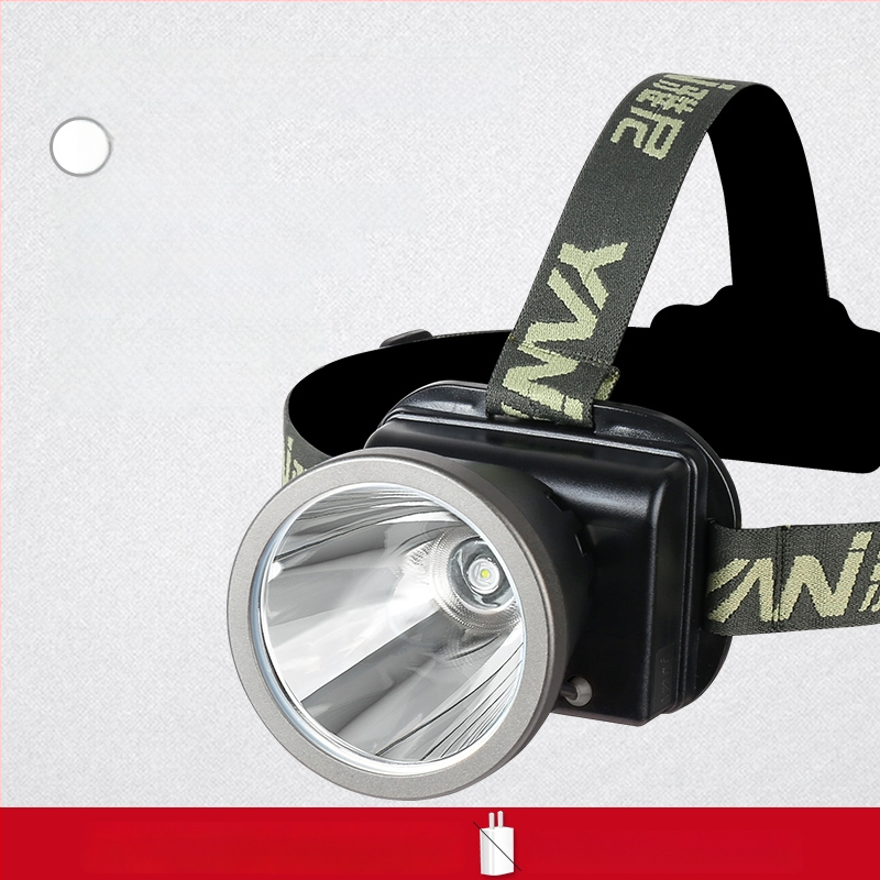 Lampa frontală reîncărcabilă, ultra-luminoasă, rază 300 m, autonomie 10 ore, baterie Li-ion 18650