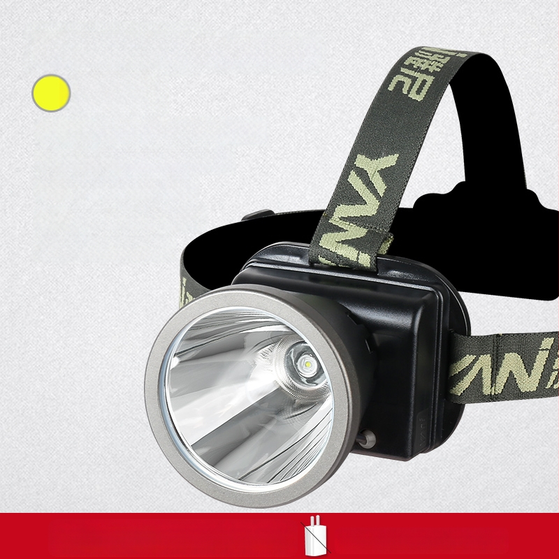 Lampa frontală reîncărcabilă, ultra-luminoasă, rază 300 m, autonomie 10 ore, baterie Li-ion 18650