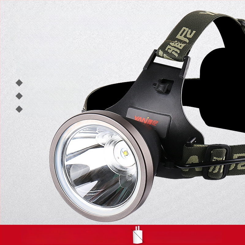 Lampa frontală reîncărcabilă, ultra-luminoasă, rază 300 m, autonomie 10 ore, baterie Li-ion 18650