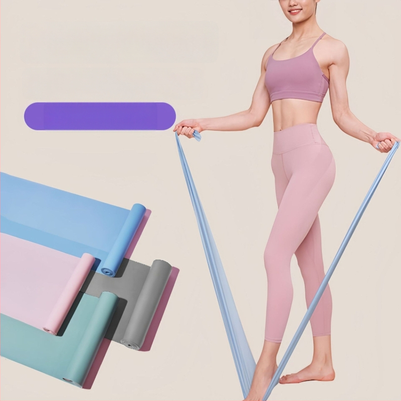 Bandă de tensiune pentru yoga – Bandă elastică TPE pentru modelarea șoldurilor și a picioarelor, fitness acasă, subțierea corpului