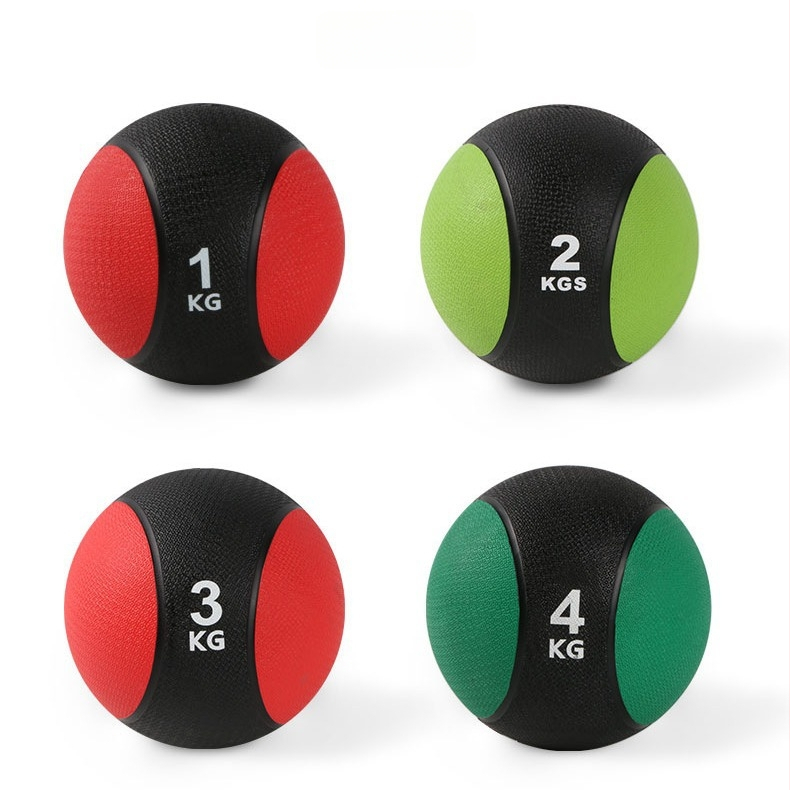 Gumijas medicīniskā bumba ar dubultiem rokturiem (Kategorija: joga bumba; Materiāls: Gumija; Piepūšama: Jā; Apstrādes pielāgošana: Jā; Licencēta privātā zīmola: Jā)