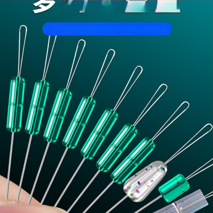 Galvenās līnijas makšķerēšanas komplekts ar silikona peldošu sēdekli un kosmiskajām pupiņām — Materiāls: zīda zieds; Izcelsme: Cits