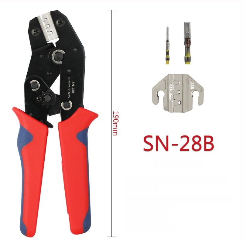 SN-58B πένσες κρίπινγκ με ρυθμιζόμενο μηχανισμό για ακροδέκτες αυτοκινητικής καλωδίωσης, ψυχρή συμπίεση, βάρος 0.4