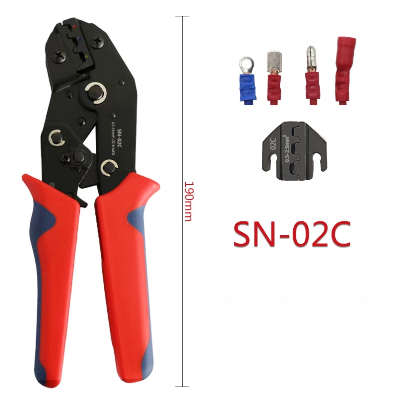 SN-58B πένσες κρίπινγκ με ρυθμιζόμενο μηχανισμό για ακροδέκτες αυτοκινητικής καλωδίωσης, ψυχρή συμπίεση, βάρος 0.4