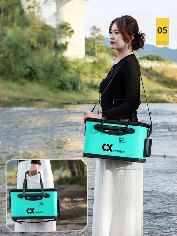 Dzīvās zivis grozs makšķerēšanai - EVA materiāls, 1,6 kg, paaugstināts dzīvās zivis nodalījums, mānekļu kārbiņa