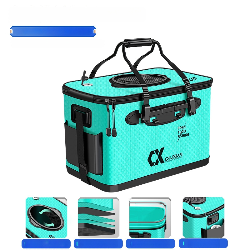 Dzīvās zivis grozs makšķerēšanai - EVA materiāls, 1,6 kg, paaugstināts dzīvās zivis nodalījums, mānekļu kārbiņa