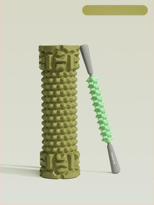 Joga putu rulons ar cietu kodolu muskuļu atslābināšanai un masāžai, ķermeņa formas veidošanai kājām un mugurai, jogas stabs