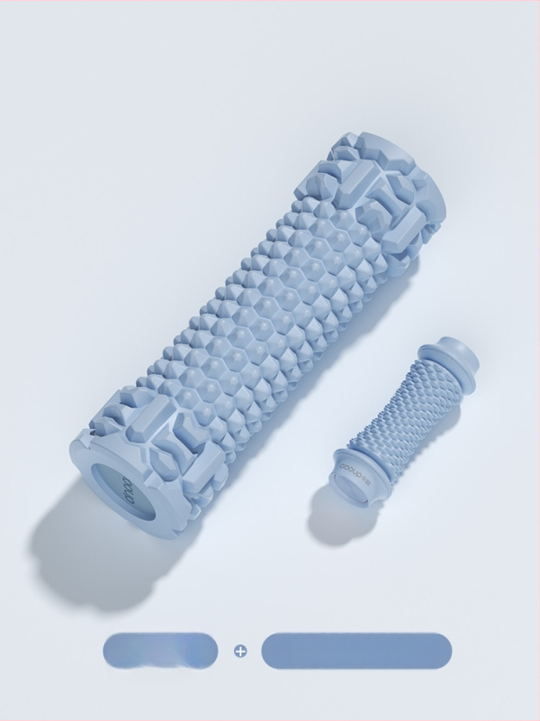 Joga putu rulons ar cietu kodolu muskuļu atslābināšanai un masāžai, ķermeņa formas veidošanai kājām un mugurai, jogas stabs