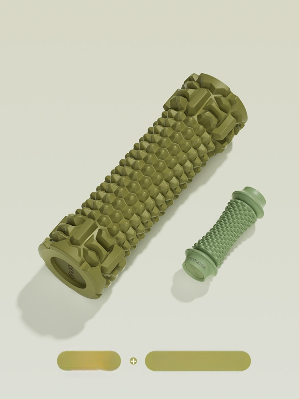 Joga putu rulons ar cietu kodolu muskuļu atslābināšanai un masāžai, ķermeņa formas veidošanai kājām un mugurai, jogas stabs