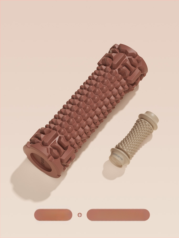 Joga putu rulons ar cietu kodolu muskuļu atslābināšanai un masāžai, ķermeņa formas veidošanai kājām un mugurai, jogas stabs