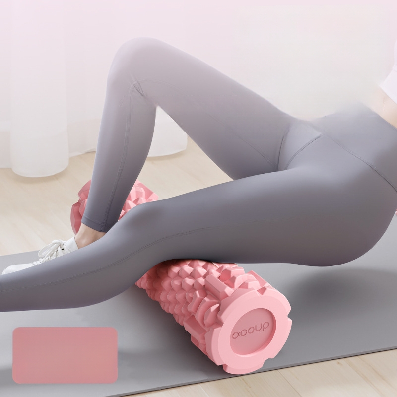 Joga putu rulons ar cietu kodolu muskuļu atslābināšanai un masāžai, ķermeņa formas veidošanai kājām un mugurai, jogas stabs