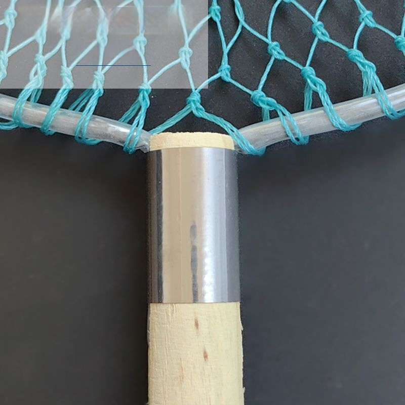 Rokām darināta zvejas siets ar koka rokturi, stingra konstrukcija, pilns jūras produktu zvejas komplekts. Zīmols: Other; Materiāls: Ogleklis.