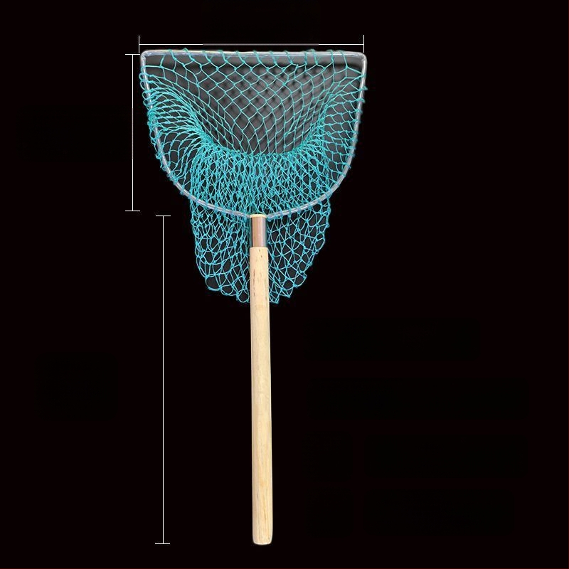 Rokām darināta zvejas siets ar koka rokturi, stingra konstrukcija, pilns jūras produktu zvejas komplekts. Zīmols: Other; Materiāls: Ogleklis.