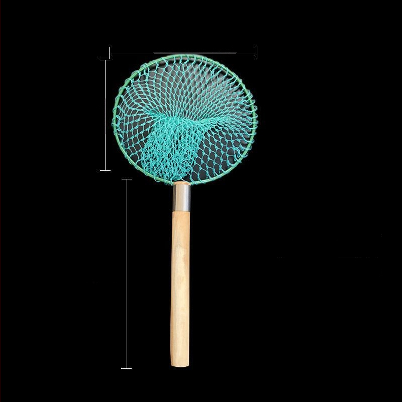 Rokām darināta zvejas siets ar koka rokturi, stingra konstrukcija, pilns jūras produktu zvejas komplekts. Zīmols: Other; Materiāls: Ogleklis.