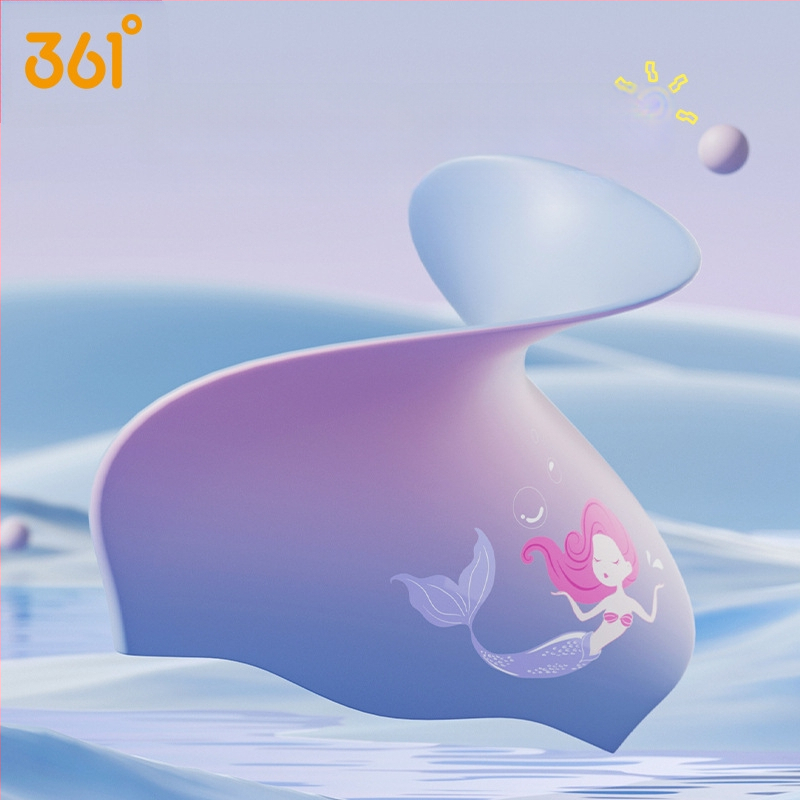 361° Dječja silikon pliva kapa s otiskom, vodootporna, zaštita ušiju