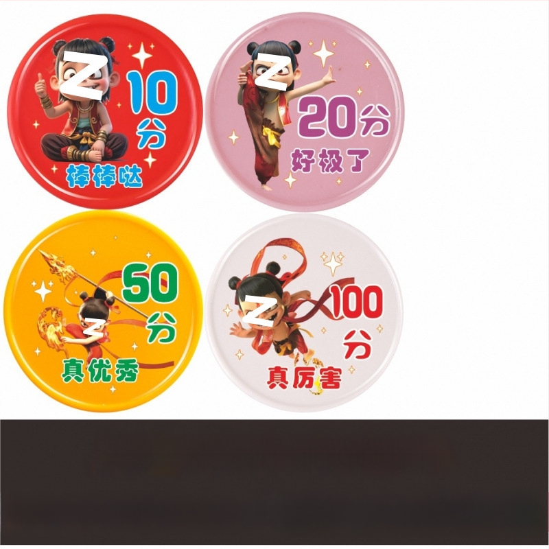 Plastikust mänguasemündid lastele — multikas pere teema, klassivahetuseks tokenid, melamiin