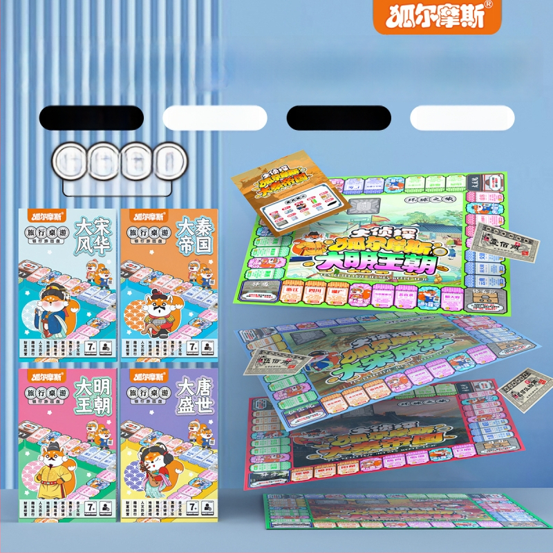 Izglītojoša galda spēle ar kartēm no Fox mousse; materiāls: papīrs; klasifikācija: galda spēles ar kartēm; iepakojums: kārba; vecuma diapazons: 4–6, 7–14 un 15–35.