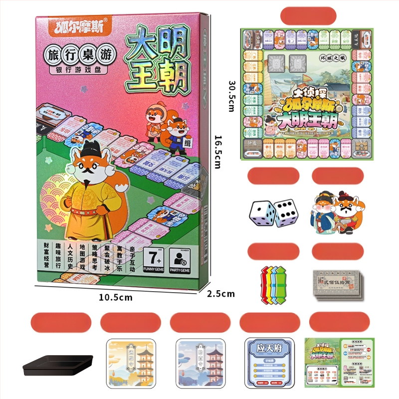 Izglītojoša galda spēle ar kartēm no Fox mousse; materiāls: papīrs; klasifikācija: galda spēles ar kartēm; iepakojums: kārba; vecuma diapazons: 4–6, 7–14 un 15–35.