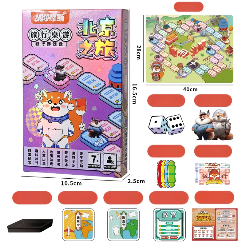 Izglītojoša galda spēle ar kartēm no Fox mousse; materiāls: papīrs; klasifikācija: galda spēles ar kartēm; iepakojums: kārba; vecuma diapazons: 4–6, 7–14 un 15–35.