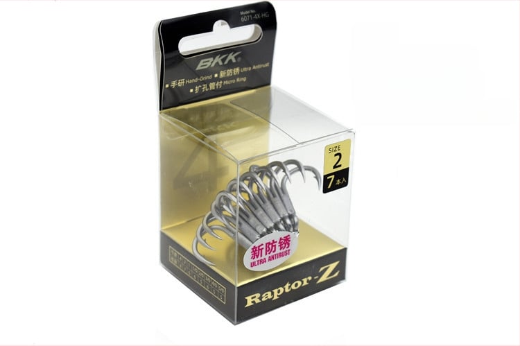 BKK jūras zvejai āķis, modeļa 6071-4X-HG, ar trim āķiem, četrkārtīgs stiprinājums, pretkorozijas materiāls