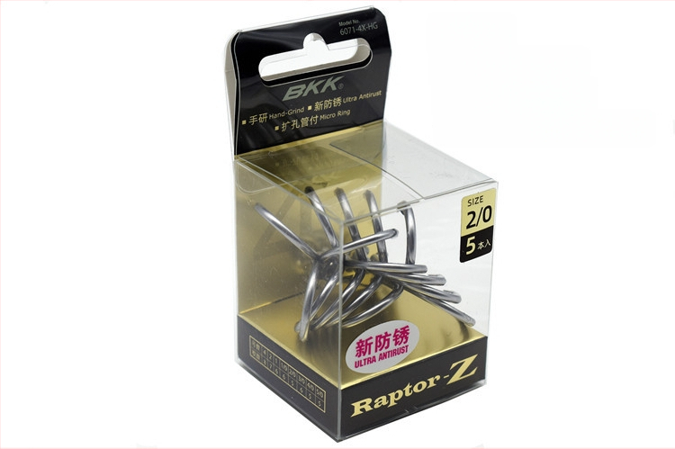 BKK jūras zvejai āķis, modeļa 6071-4X-HG, ar trim āķiem, četrkārtīgs stiprinājums, pretkorozijas materiāls